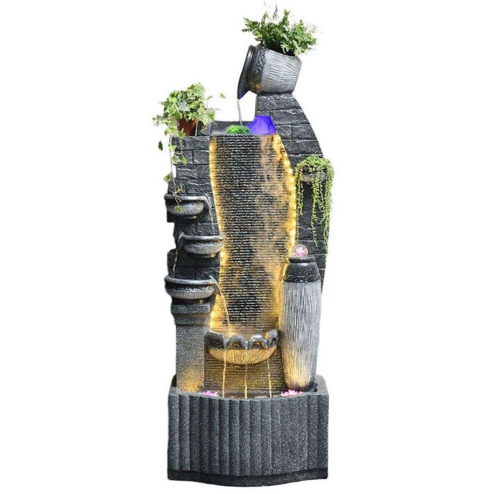 실내 분수대 조경 시설물 LED 인테리어 대형 실내분수 7873 고정식 126CM - 상품 이미지