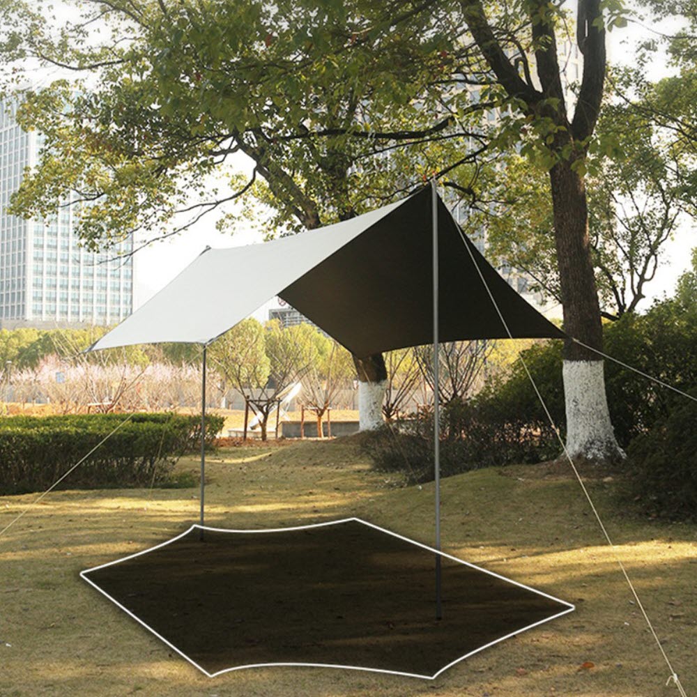 사갓 타프 삿갓 실타프 심지 타푸 렉타 쉘 차광막 그늘막 백패킹 4m x 3m