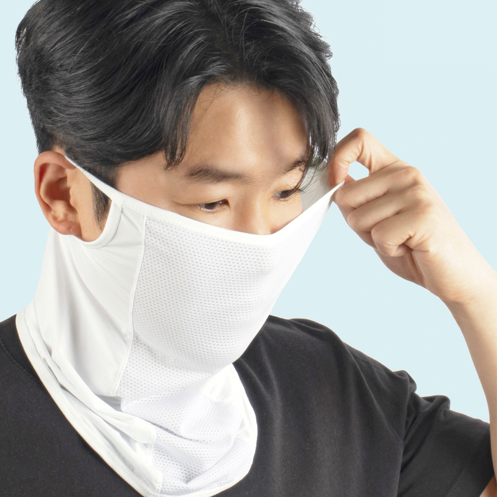 GRS 자외선차단 쿨마스크 골프 러닝 자전거 냉감 스포츠 UV 안면 얼굴 햇빛가리개 - 상품 이미지