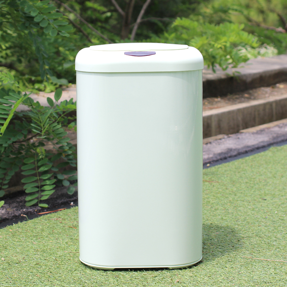 LVAI 슈잼 센서 휴지통 30L, 화이트 - 메인 이미지
