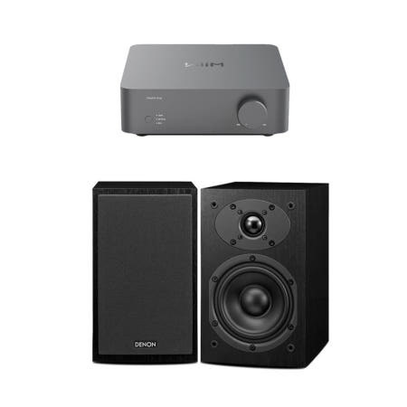 WiiM(윔) Vibelink Amp + 데논 SC-M41 오디오 스피커