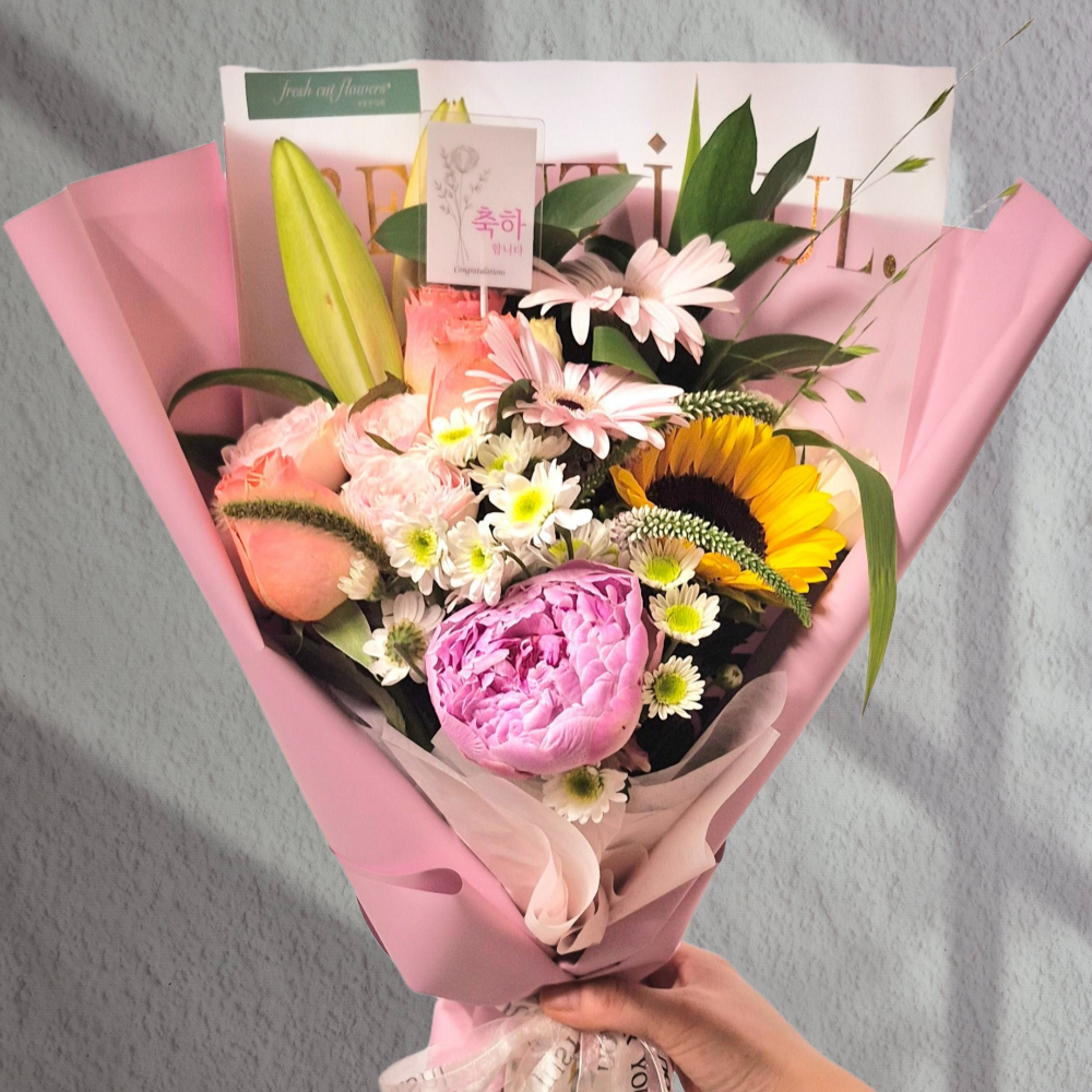 플라워본 생화택배 축하꽃다발 생일 승진 기념일 생화배달 - 상세 이미지 5