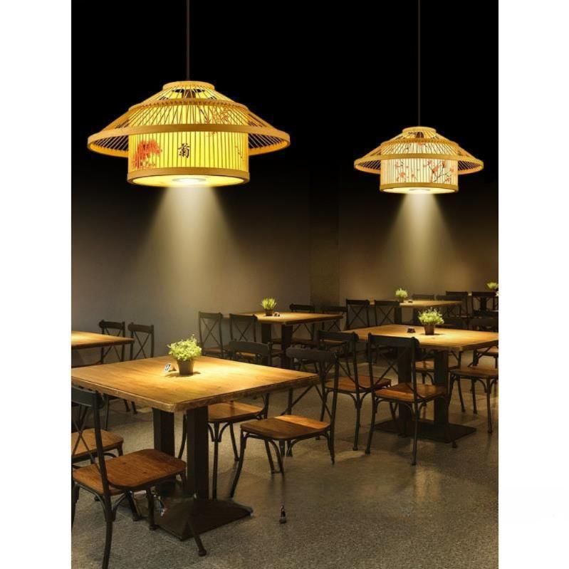 대나무 등불 인테리어조명 초밥집 이자카야 소품 LED등 A형 40cm (스포트라이트 1개) - 상세 이미지 4