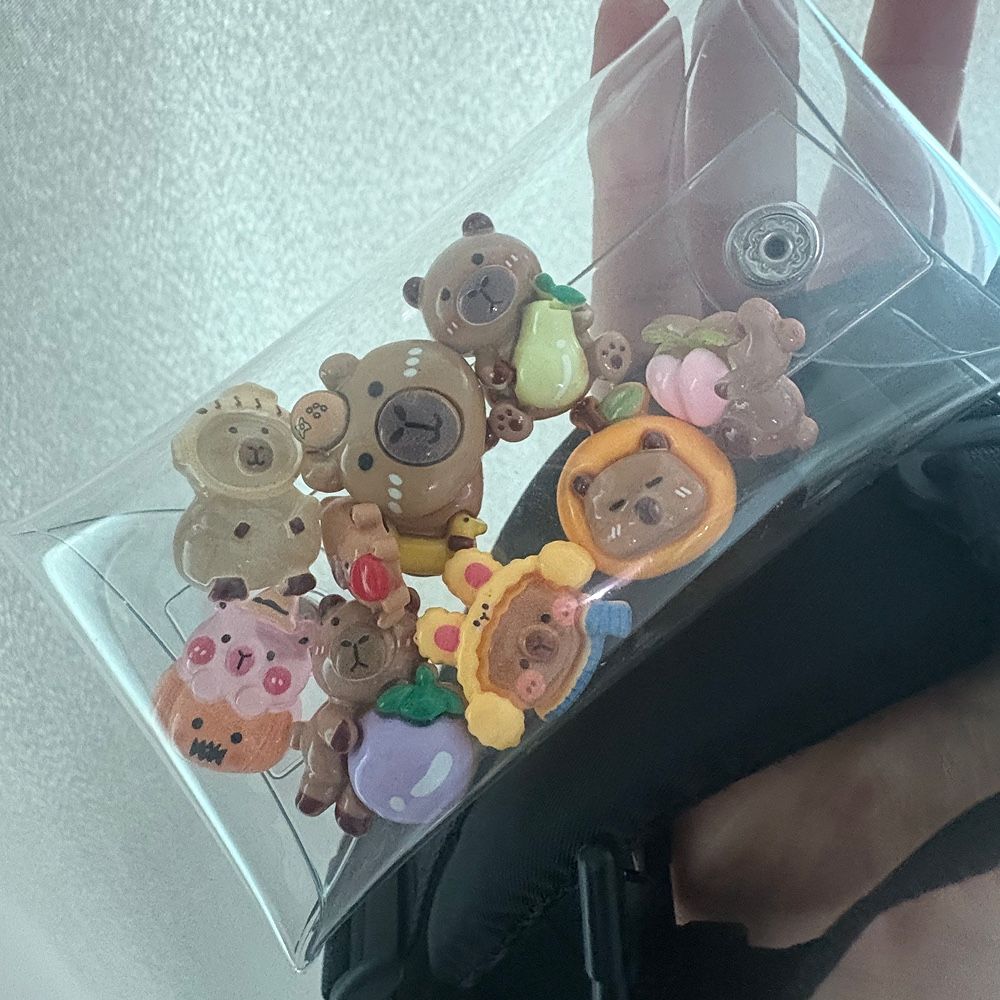 랜덤 카피바라 가챠 피규어 파우치 키링 가꾸 백꾸 백참 랜덤캡슐 토이 뽑기 쓸데없는 친구 우정 선물 - 상세 이미지 3