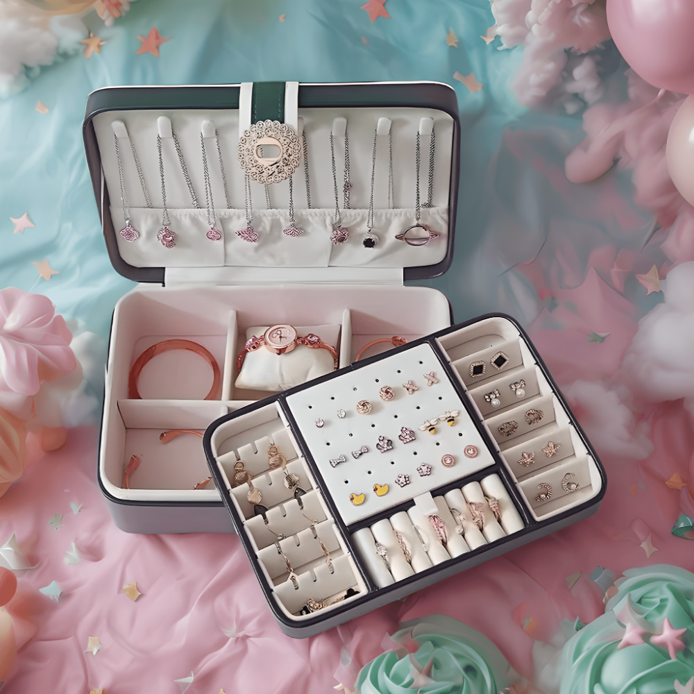 큐빅 보석함 악세사리보관함 반지 케이스 미니 주얼리 목걸이 보관함