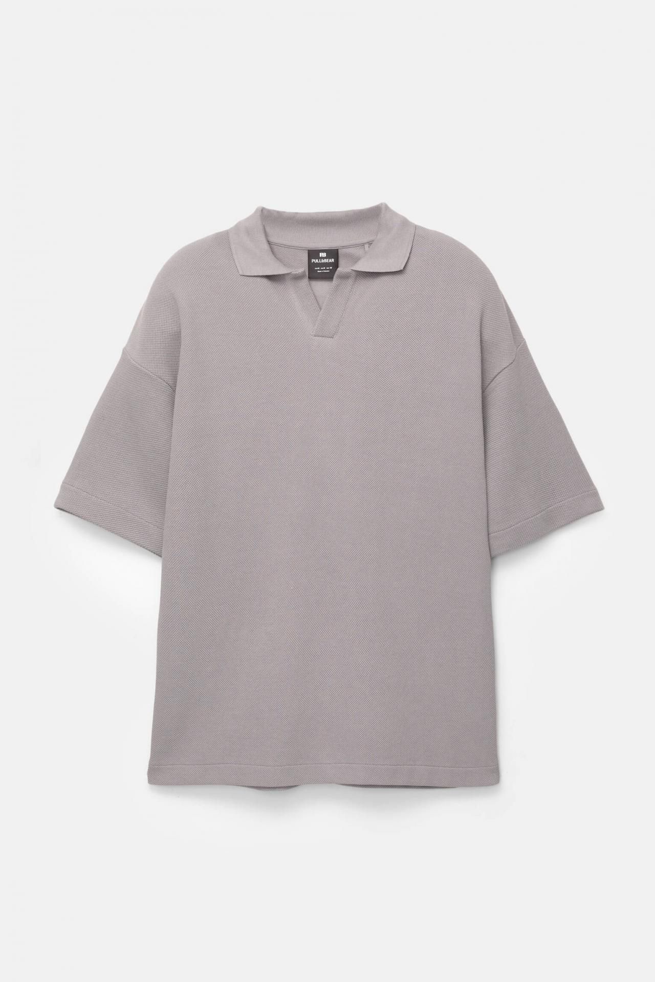 풀앤베어 박시핏 반팔 폴로 셔츠 7200/505 ANTHRACITE GREY