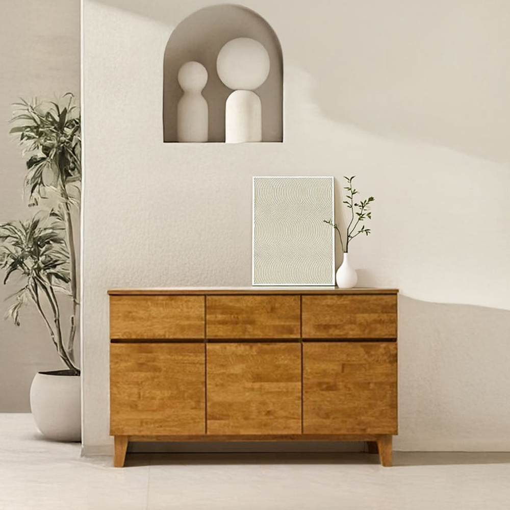 베르간 높은거실장 원목 안방 티비장 tv다이 서랍장 1200