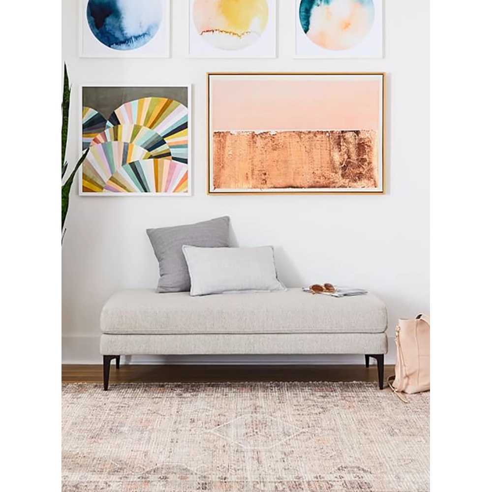 심플 벤치 스툴 침대 거실 가정용 드레스룸 긴 소파 100x50x43cm - 상세 이미지 3