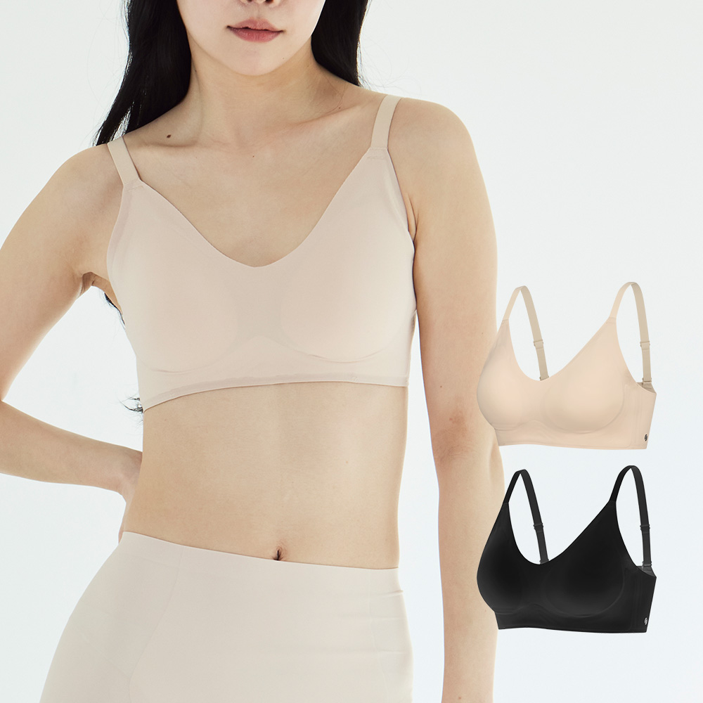 슬림9 심리스 리프티브라 하이 가슴처짐개선 옆가슴브라 보정속옷 2일팩