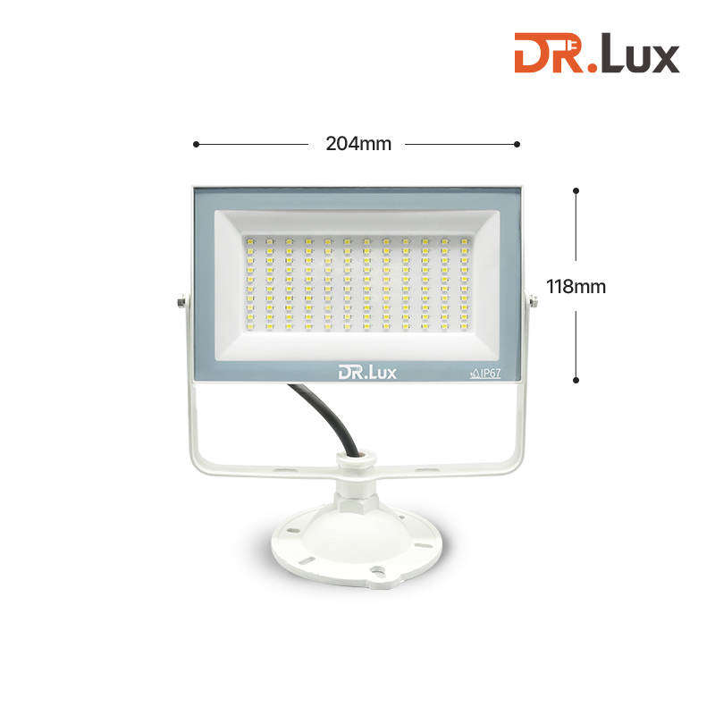 LED 투광기 투광등 50W, 주광색, 화이트바디