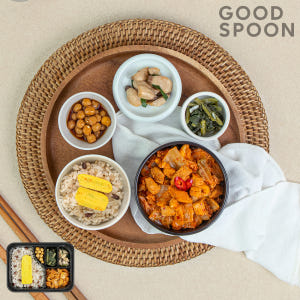 굿스푼 저당 당뇨환자 영양식 오곡밥&돼지김치찜 2팩 외 19종 간식 배달... 맛있게 먹은 솔직 후기 - 상품 이미지 1