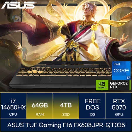ASUS TUF Gaming F16 FX608JPR-QT035 (RAM 64GB_SSD 4TB)_마우스+장패드+백팩증정 AN