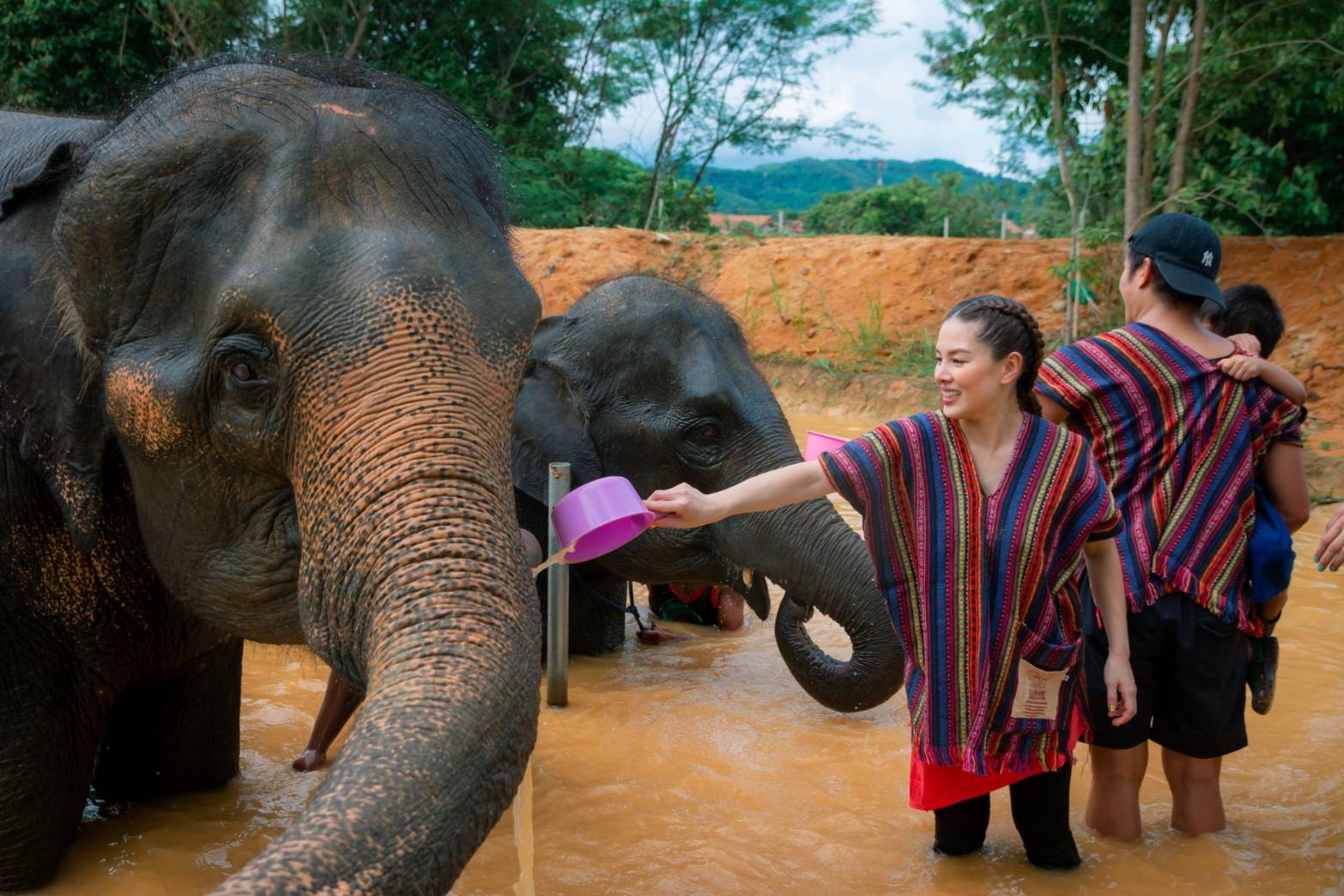 [기프티콘 이벤트] 크라비 아오낭 코끼리 보호 캠프(Elephant Sanctuary) 방문 투어 - 상품 이미지