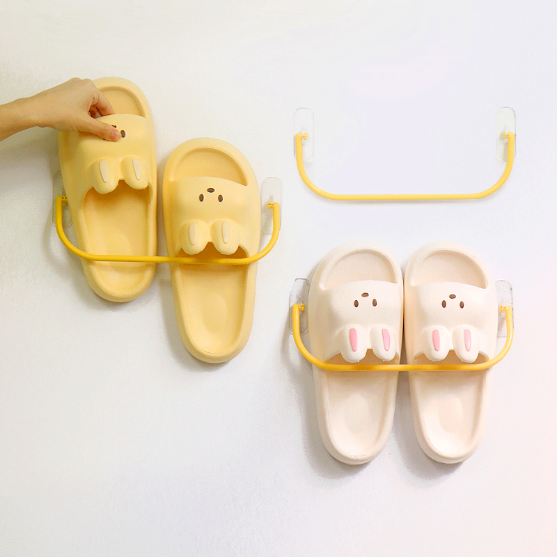 무타공 슬리퍼걸이 실내화거치대 욕실화 화장실 신발 정리 - 상품 이미지