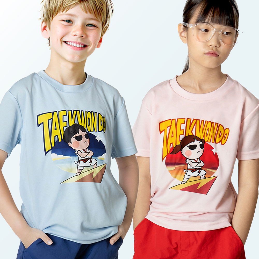 모란즈 태권도 쿨액티브 반팔 남아 여아 티셔츠 - 상품 이미지