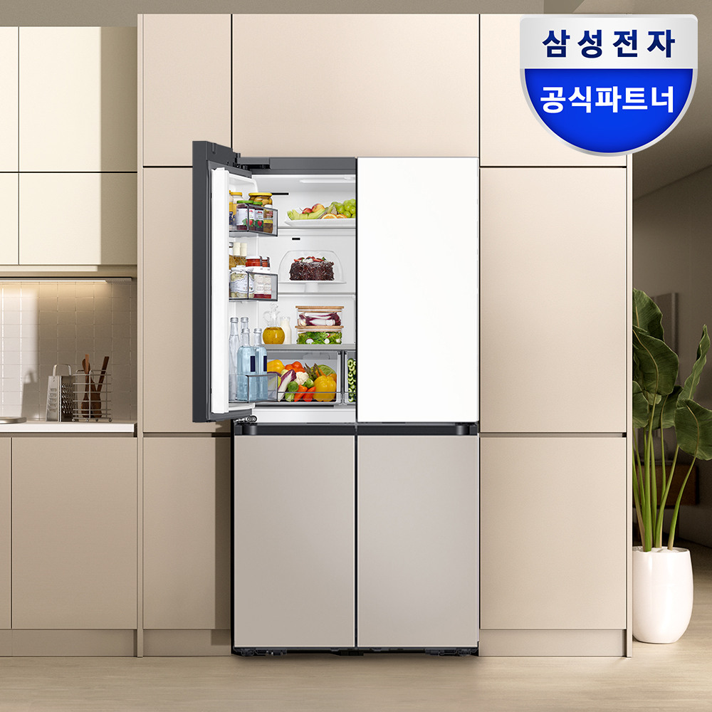 삼성 키친핏냉장고 4도어 비스포크키친핏 맥스 빌트인 냉장고 600리터 비스코프 1등급 냉장고 - 상품 이미지