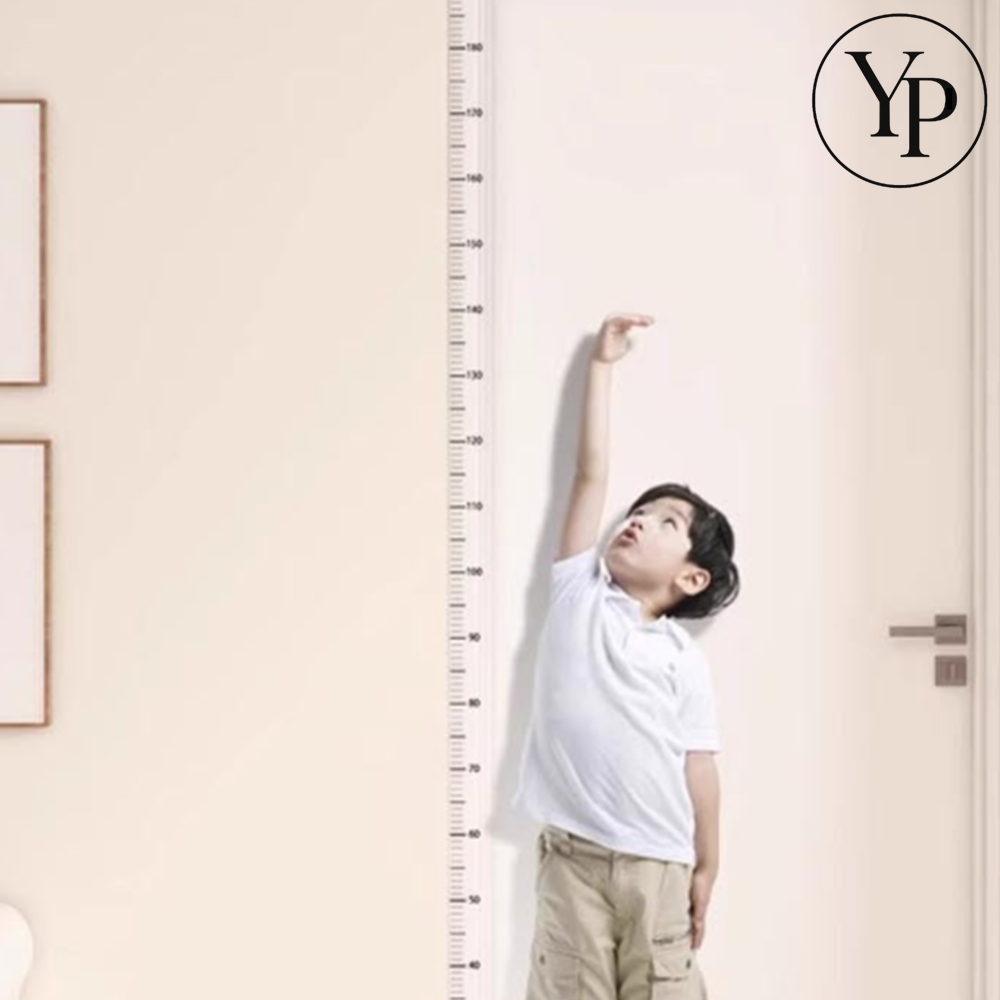 200cm 어린이 키재기 스티커 문틀 아이방 벽부착식 눈금 성장표 - 메인 이미지