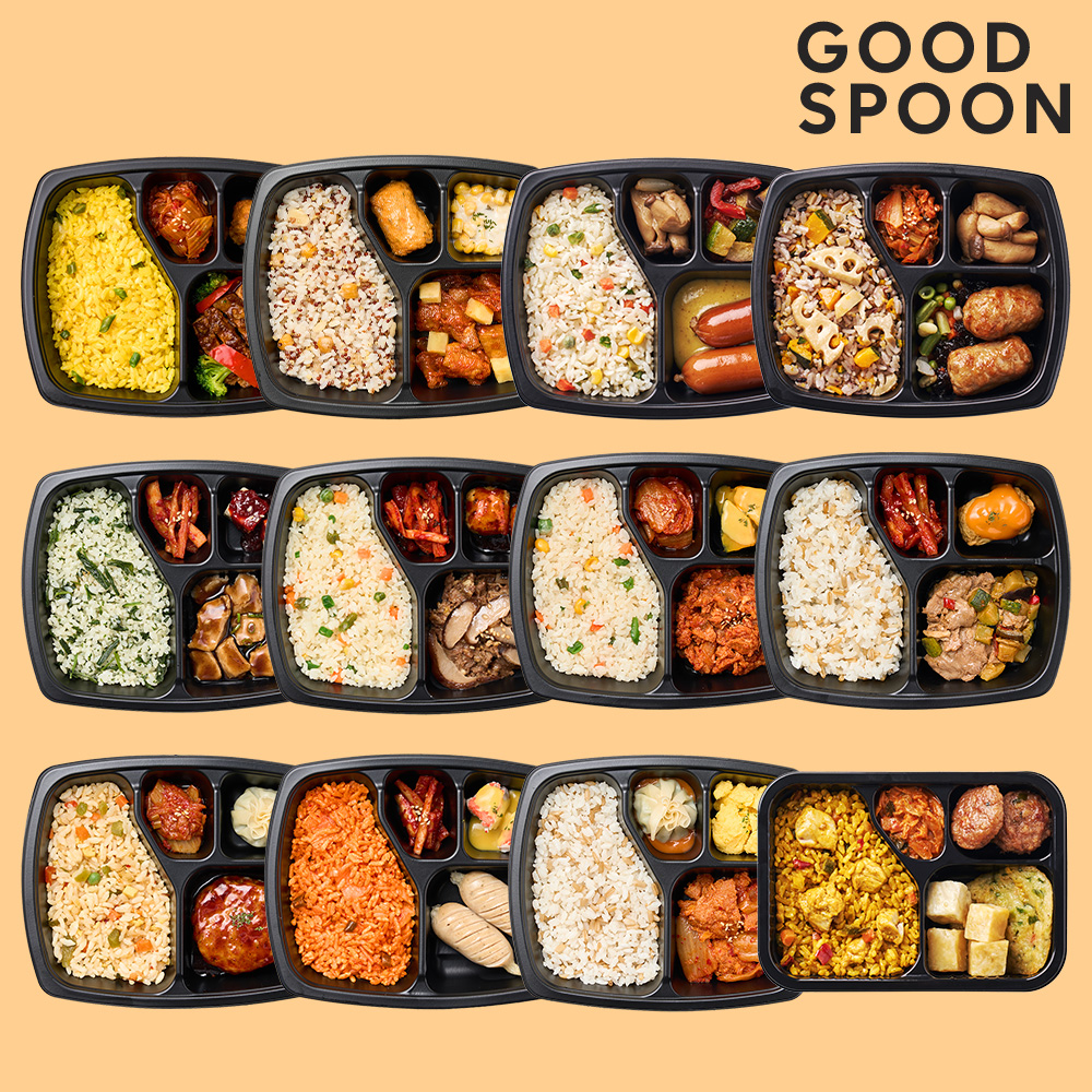 굿스푼 맛있는 밥/반찬 [시즌3+4] 12종 12팩 집중 관리 다이어트 식단 간편한 저당 도시락