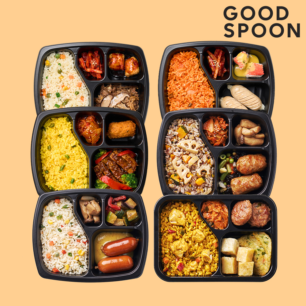 굿스푼 맛있는 밥/반찬 [시즌3] 6종 12팩 다이어트 단기 관리 식단 저당 단백질 도시락 배달