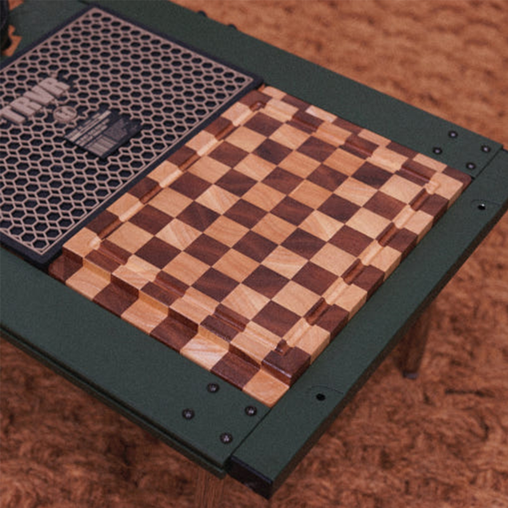 트루버 엔드그레인 도마 IGT 유닛 캠핑 플레이팅 원목 나무