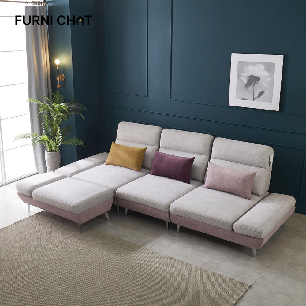 퍼니챗 샤르니 조야원단 아쿠아텍스 패브릭 소파 스툴