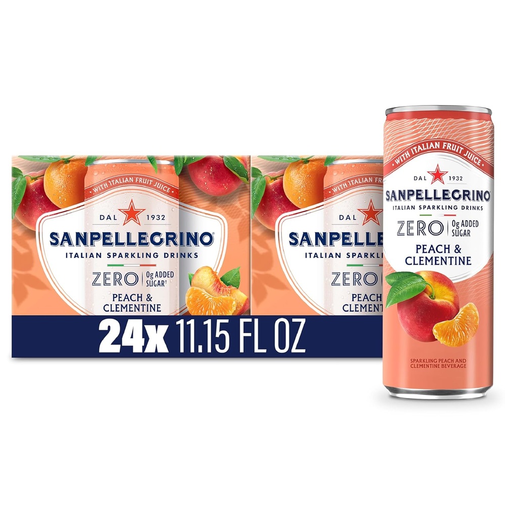 산펠레그리노 복숭아 클레멘타인 무설탕 스파클링 24개 335ml 저칼로리음료 - 상품 이미지