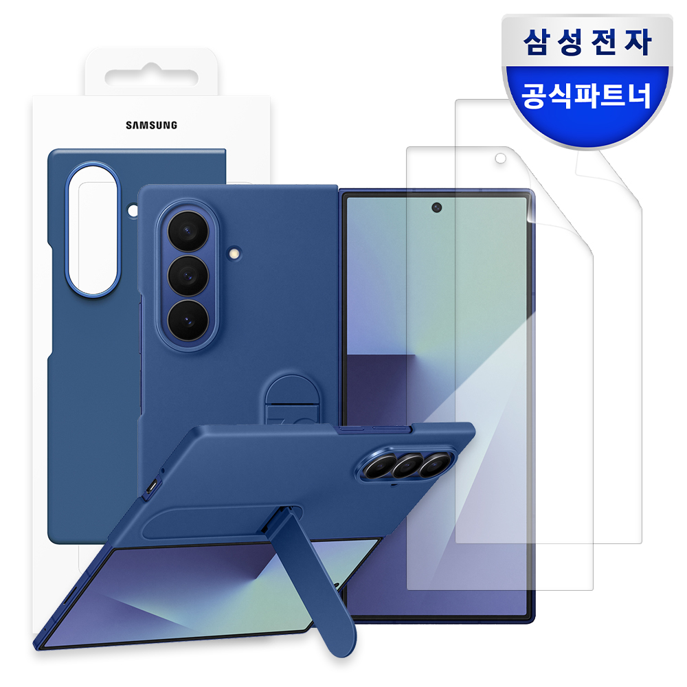 삼성 정품 실리콘 케이스 블루, 갤럭시Z 폴드7