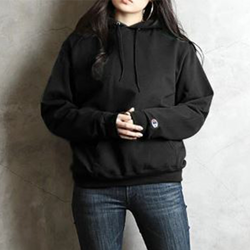 챔피온 풀오버 후드티 간절기 무지 외출 패션 모자 티셔츠 - 상세 이미지 3