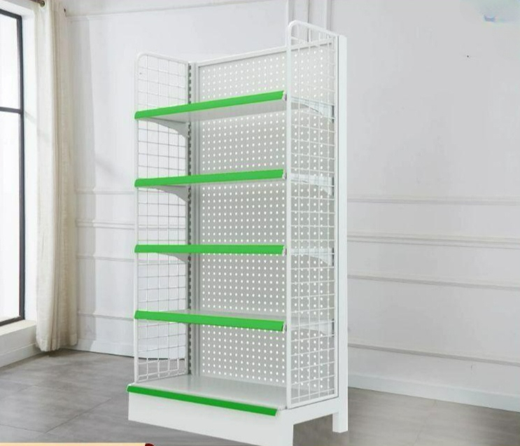 편의점 마트 진열대 약국 상품진열대 철제 보관 선반 매트 그레이 75x40x135 5겹 - 상세 이미지 2