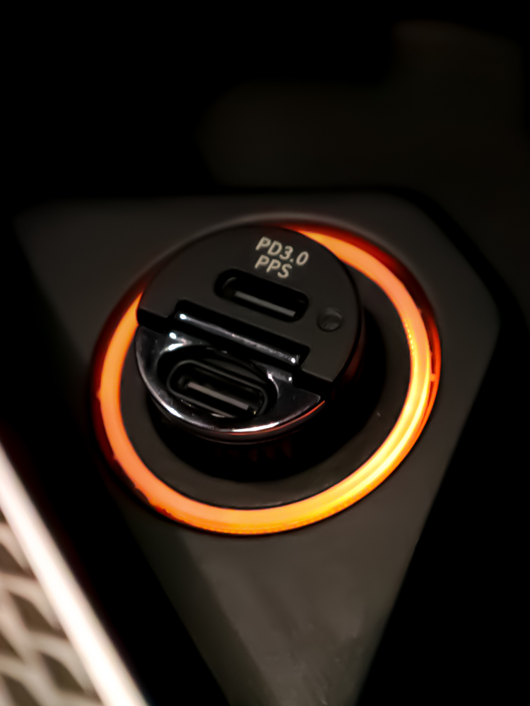 차량용 충전기 45W USB C타입 소켓 미니매립형 고속충전기 시거잭 - 상품 이미지