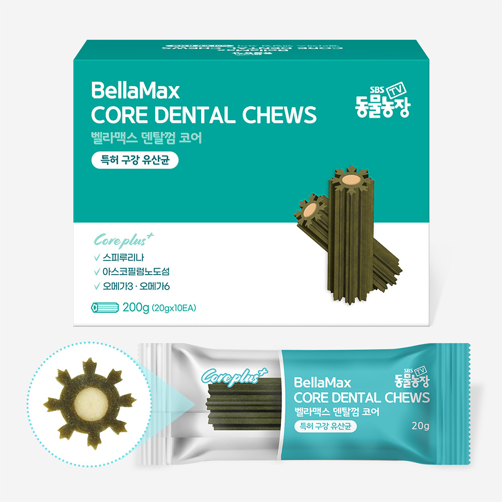 벨라맥스 SBS TV 동물농장 수의사 강아지 영양제 치아 관리 덴탈껌 코어, 200g, 1개 이미지 3