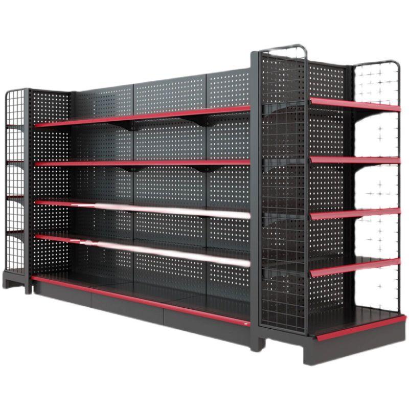 편의점 마트 진열대 약국 상품진열대 철제 보관 선반 매트 그레이 75x40x135 5겹 이미지 7