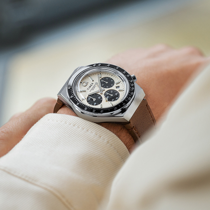 타이맥스 Q TIMEX 크로노그래프 브라운 스포츠워치 40mm TW2V42800