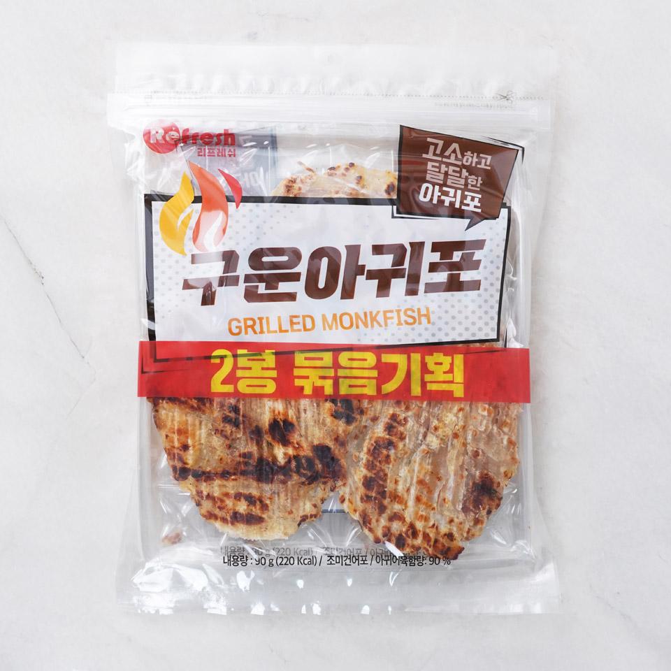 메가마트 리프레쉬 구운아귀포 90g+90g - 메인 이미지