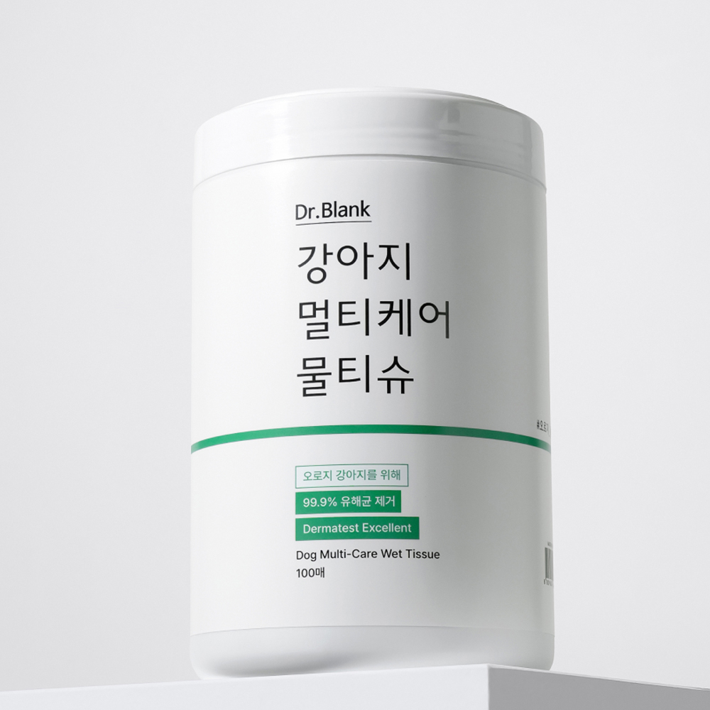 닥터블랭크 강아지 멀티케어 산책 물티슈 100매 - 상품 이미지