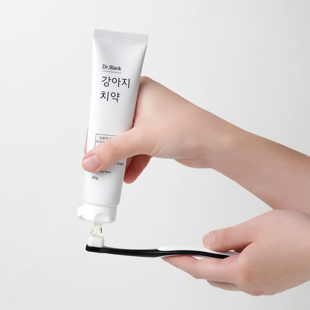 닥터블랭크 강아지 치약+칫솔 세트 - 상품 이미지