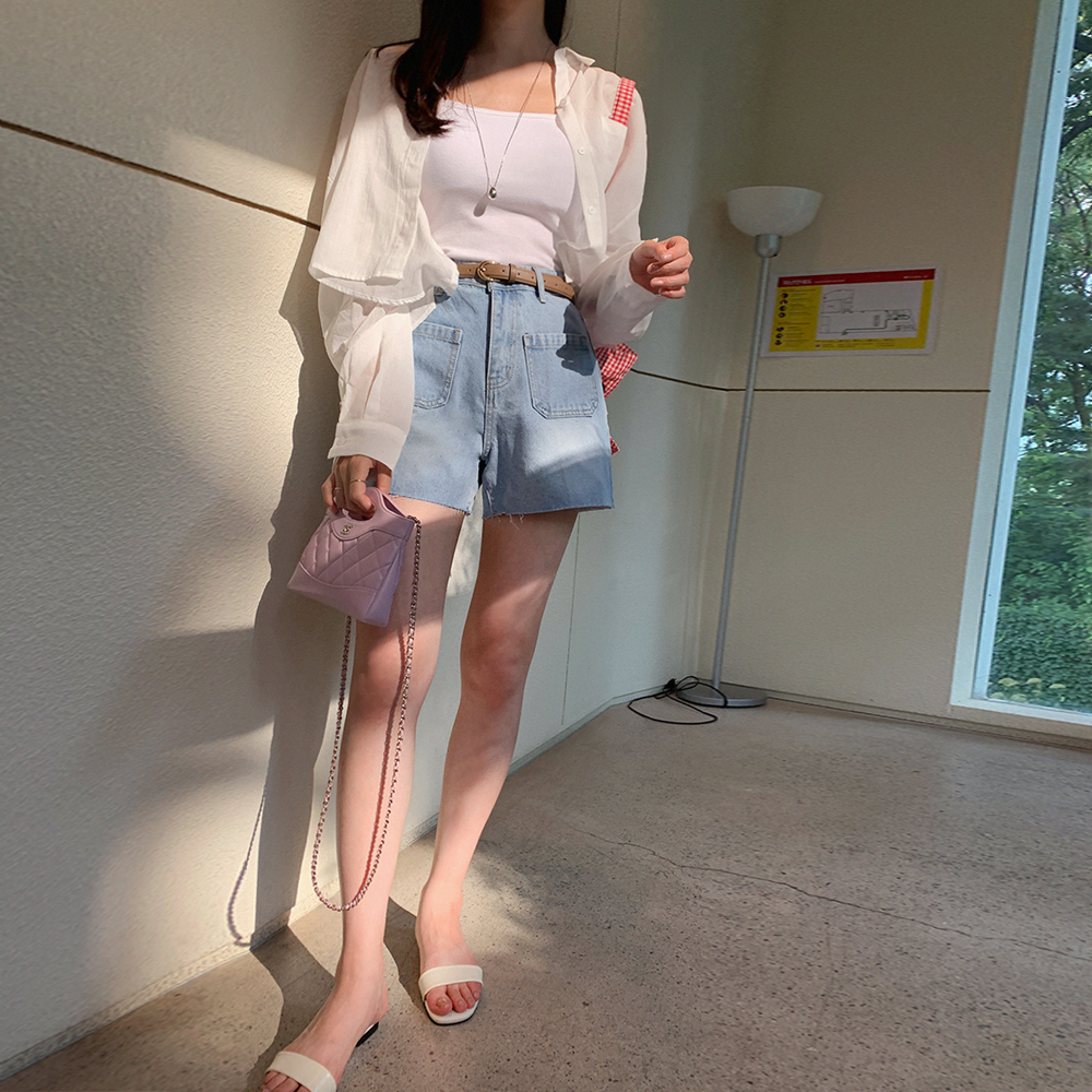 쥬아나 체크 에코백 이미지 7
