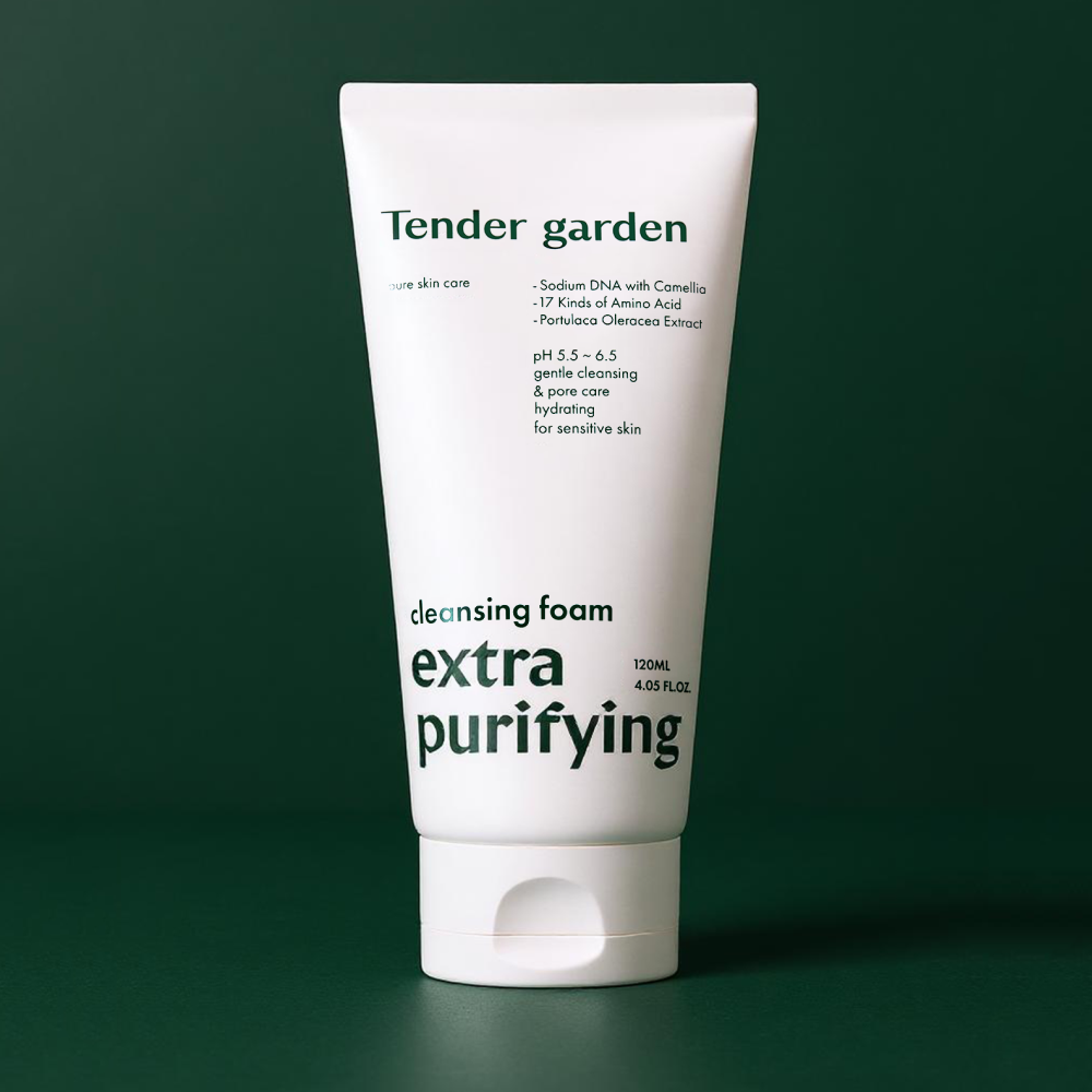 텐더가든 엑스트라 퓨리파잉 클렌징폼 120ml PDRN 물톡스 수분클렌저 약산성 저자극 - 상세 이미지 4