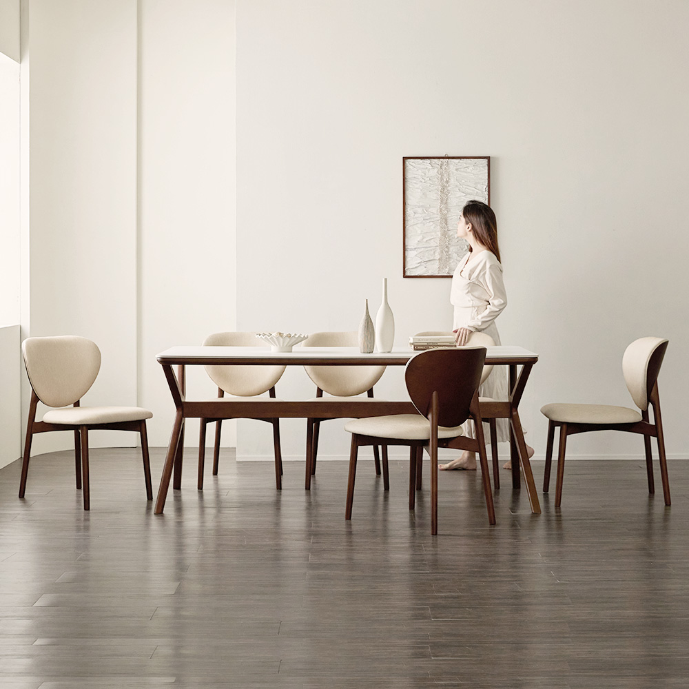 [EVENT]포르테 카페 테이블 고급 천연 원목 세라믹 4인용 식탁 세트 1400