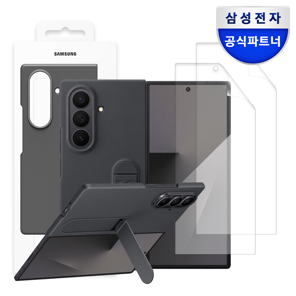 삼성 정품 실리콘 케이스 블랙, 갤럭시Z 폴드7