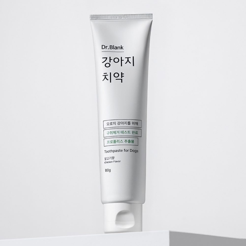 닥터블랭크 강아지 바르는 치약 치석 양치질 구취제거 입냄새제거 잇몸 닭고기맛 제품 이미지