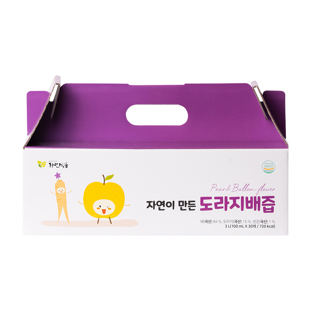 자연이 만든 도라지배즙 파우치 100ml x 30팩(국산 도라지 15%) - 상세 이미지 5