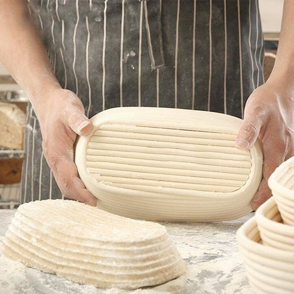 발효 반느통 천연 박코르프 발효빵 바구니 타원형 (대)