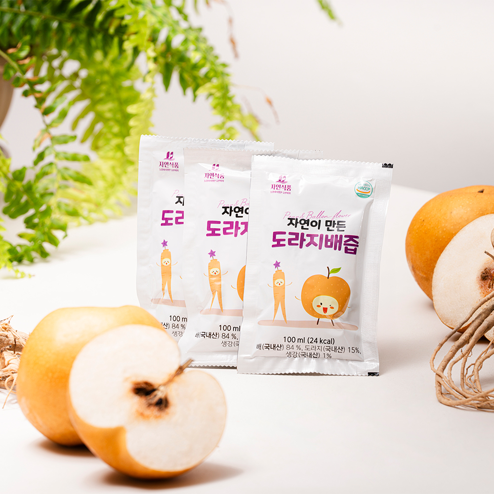 자연이 만든 도라지배즙 파우치 100ml x 30팩(국산 도라지 15%) - 상세 이미지 3
