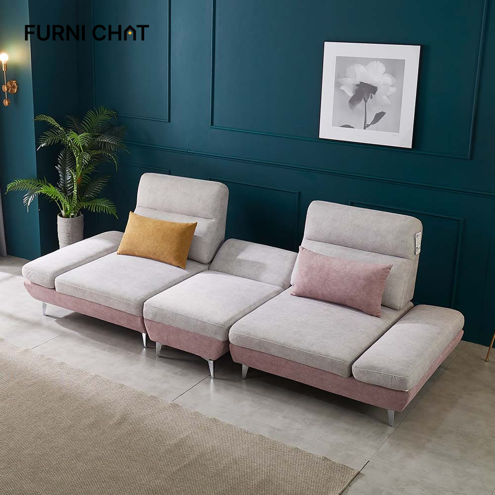 퍼니챗 샤르니 조야원단 아쿠아텍스 패브릭 소파 스툴