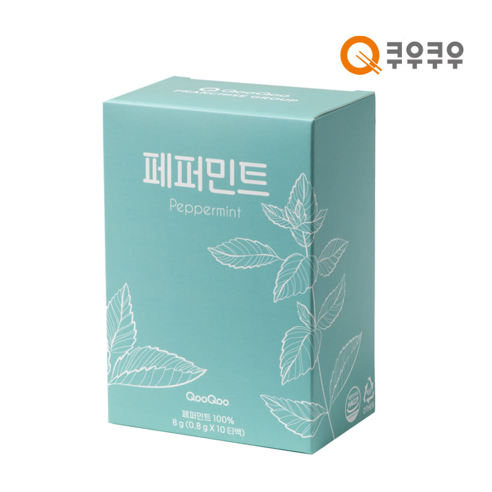 쿠우쿠우 화창한 페퍼민트 허브차 10티백 - 상품 이미지