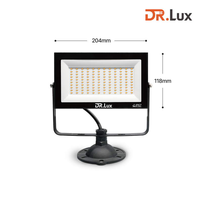 LED 투광기 투광등 50W, 전구색, 블랙바디 - 상세 이미지 4