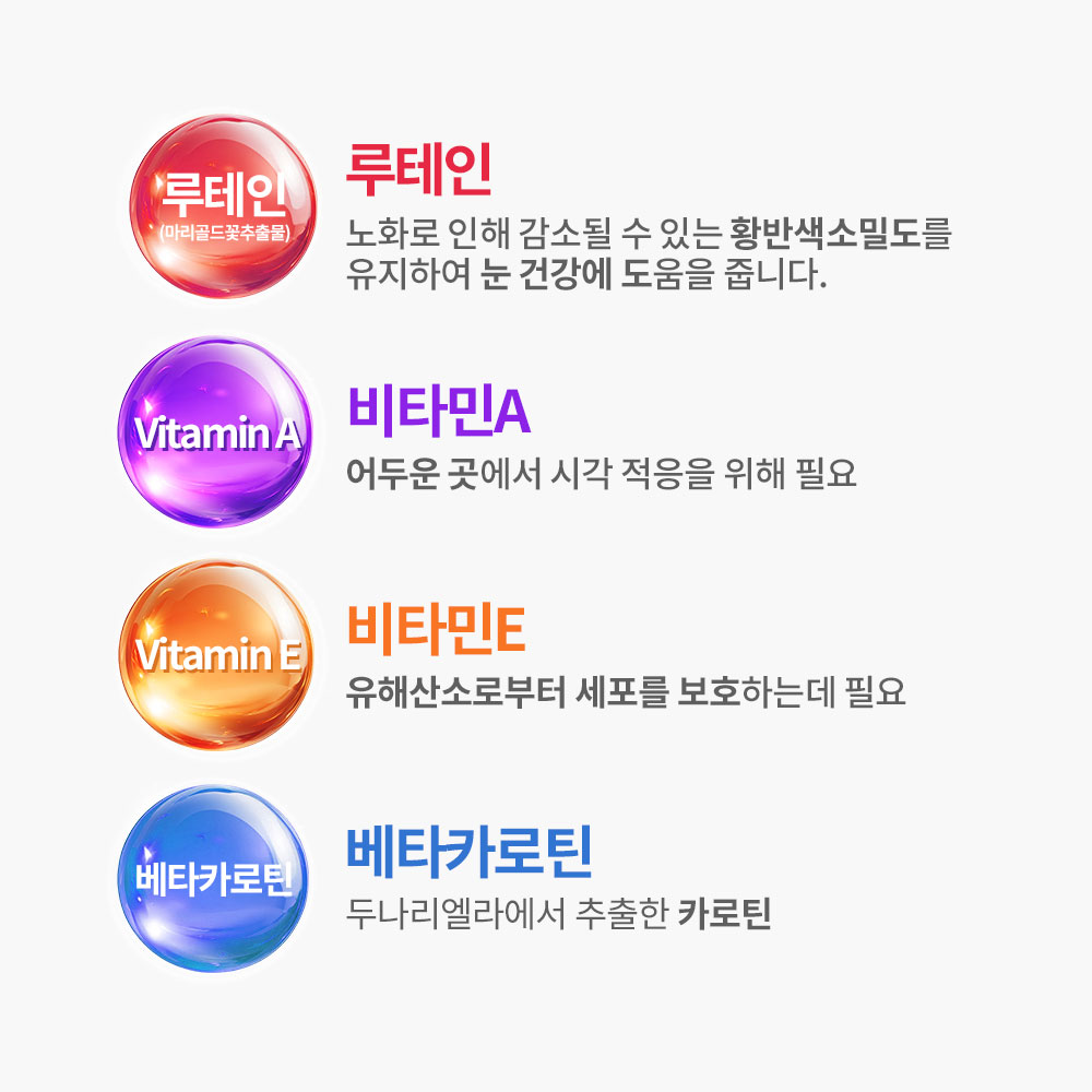 (6개월분) 닥터포이 365 눈 건강 루테인 영양제 마리골드 베타카로틴 60캡슐, 3개 - 상세 이미지 4