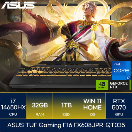 ASUS TUF Gaming F16 FX608JPR-QT035 (RAM 32GB_SSD 1TB_WIN11)_마우스+장패드+백팩증정 AN