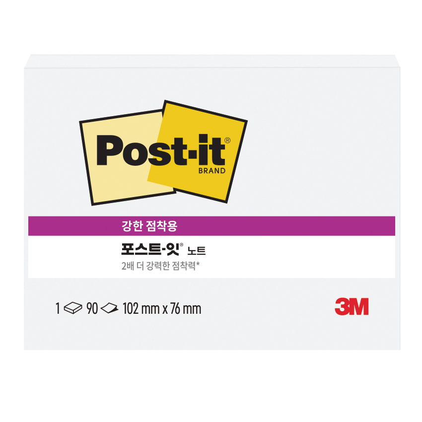 3M 포스트잇 강한점착용 SSN657 90매 - 상세 이미지 4